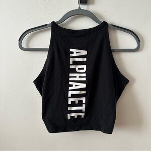 Alphalete | Tie-front crop tank